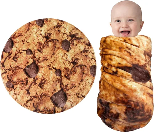 Vista 12 de Jorbest Manta de Tortilla de Burrito para Regalo de Cumpleaños para Mujeres, Hombres, Adolescentes, Niños y Niñas, Manta de Comida de Tortilla