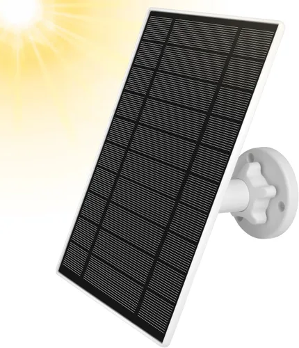 Vista 8 de Panel solar de 6 W 5 V para cámara Wyze al aire libre v1/v2 y batería Cam Pro, puerto micro USB o USB tipo C IP65 impermeable, montaje ajustable