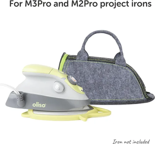 Vista 7 de Oliso M3Pro Project Plancha de vapor con solemate (pistacho) + bolsa de almacenamiento y transporte estuche de viaje (pistacho)