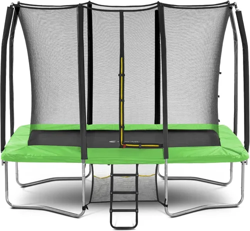 Vista 11 de Exacme Trampolín rectangular de 7 x 10, 8 x 12, 9 x 14 pies, para niños, dobles aberturas de cerramiento, trampolín rectangular pequeño