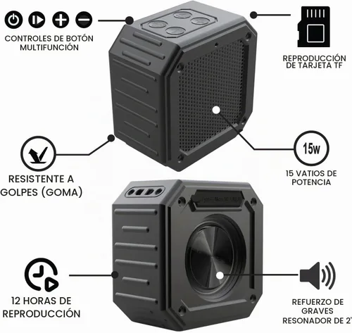 Vista 6 de BIRDIE79 - Paquete de 2 altavoces Bluetooth para carrito de golf, magnéticos, IPX7, estéreo de 36 W