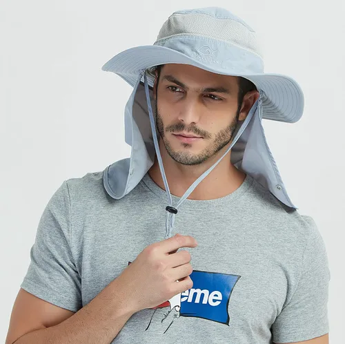 Vista 11 de Gorra de pesca Ddyoutdoor™ 07–281. Moda, verano, protección solar al aire libre, con cuello y visera de ala ancha