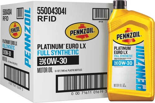 Vista 9 de Aceite de motor completamente sintético Platinum Euro 0W-40 de Pennzoil, 1 cuarto de galón