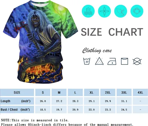 Vista 4 de Camiseta divertida con diseño de calavera
