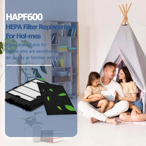 Vista 2 de HAPF600 - Filtros HEPA de repuesto para filtro purificador de aire Holmes B, HAP615, HAP625, HAP650, HAP8650, reemplaza la pieza # HAPF600D