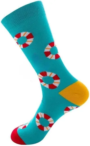 Vista 2 de Calcetines deportivos de media pantorrilla con diseño de animales frutales, piña, pingüino, gato, para mujeres y hombres