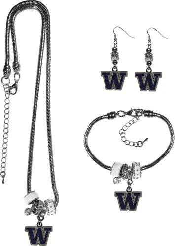 Vista 12 de Siskiyou Sports NCAA Euro Bead Jewelry - Juego de 3 piezas para mujer