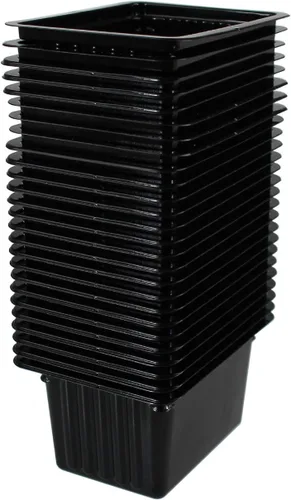 Vista 4 de Handy Pantry Micro Punnet Microgreens - Bandejas de cultivo de una sola porción – Paquete de 10 – 2 pulgadas por 3 pulgadas – 2 pulgadas de alto
