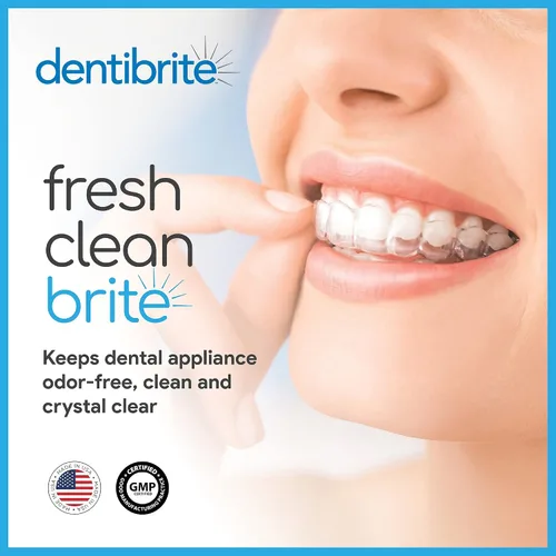 Vista 5 de Limpiador de cristales para aparatos dentales extraíbles Invisalign, alineadores, retenedores, guardias, dentaduras, bandejas/alineadores, removedor
