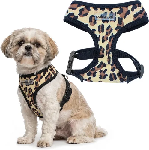 Vista 20 de Arnés para perro Parisian Pet - Arnés de libertad ajustable - Chaleco para perro de camuflaje verde - Arnés para perro de 100% tela de malla