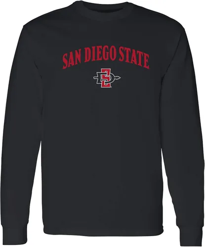 Vista 132 de NCAA oficial de College – University Team Color Arco Logo Manga Larga