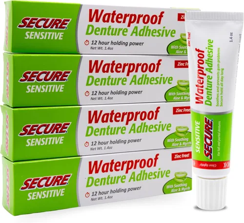 Vista 21 de Crema para dentadura postiza de Secure, 9002240001022, Un solo color, 1, 1 Sello impermeable - Ingredientes de grado alimenticio - Menos adhesivo