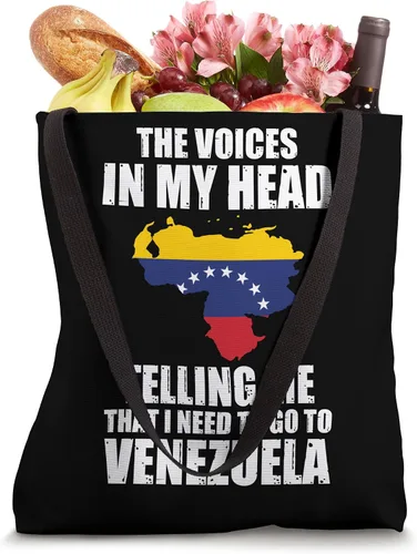 Vista 4 de voices teling me that i need to go to Venezuela Venezuelan Tote Bag