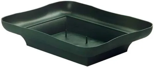 Vista 6 de Floral Supply Online - Cuencos de diseño verde para arreglos florales, centros de mesa y decoración navideña. (6 pulgadas verdes, 12 cuencos)