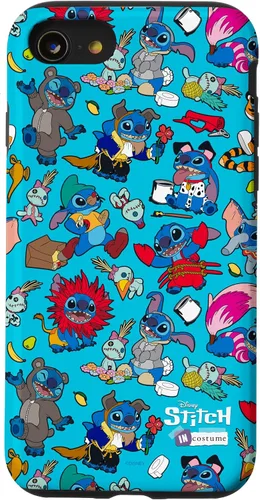 Vista 18 de iPhone 16 Disney 100 Stitch in Costume Disney Characters and Scrump Case