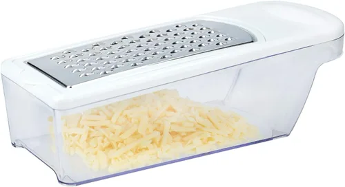 Vista 2 de KitchenCraft KCGRATEROB - Rallador de queso con recipiente, caja de regalo, plástico/acero inoxidable, 9.1 x 3.1 x 2.4 in