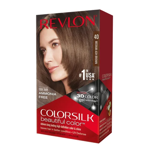 Vista 8 de Revlon ColorSilk Beautiful Color 41 marrón medio 1 ea (paquete de 5)