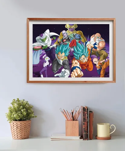 Vista 5 de Clementoni - Colección de rompecabezas de anime, rompecabezas de 500 piezas para adultos y niños, súper ilustración de Dragon Ball, idea de regalo