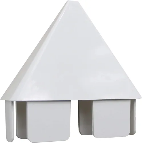 Vista 9 de Tapón de piquete de vinilo blanco de 7/8" x 3" con orejas de perro, se adapta a estacas de 7/8" x 3" (paquete de 5)