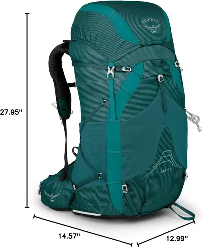 Vista 3 de Osprey Eja 48 Mochila de Senderismo Ultraligera para Mujer