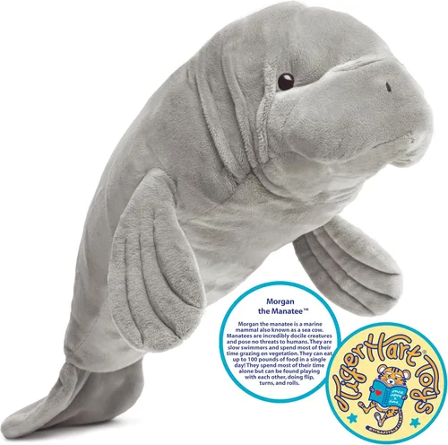 Vista 2 de TigerHart Morgan el Manatí - Peluche de 21 Pulgadas (Nueva Edición)