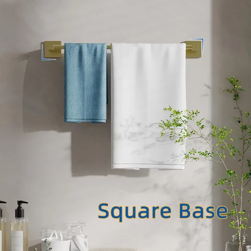 Vista 3 de RUACQ Barra para toallas de 18 pulgadas, Soportes para toallas para baño, Soporte para toallas de acero inoxidable 304 montado en la pared, Barra