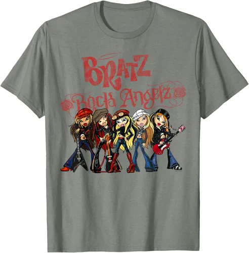 Vista 21 de Bratz Camiseta Rock Angelz Group Shot Negro