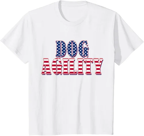 Vista 18 de Dog Agility American Flag - Camiseta de agilidad para perros, Negro