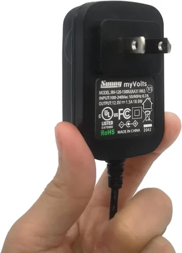 Vista 4 de MyVolts Adaptador de fuente de alimentación de 12 V compatible con Arturia KeyStep 37, KeyStep 49, teclado KeyStep 61 - Enchufe de EE. UU