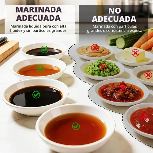 Vista 4 de MXBAOHENG Bomba eléctrica inyectora de carne con manguera, jeringa inyectora de marinada de presión ajustable de 60 W con 20 agujas para fumar