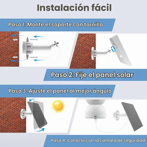 Vista 5 de Cargador de panel solar plegable con carga de puerto USB para smartphone, banco de energía, dispositivos pequeños (2 piezas de 6 W)