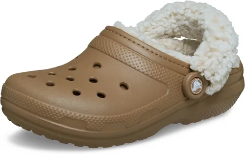 Vista 9 de Crocs - Zuecos clásicos unisex para adultos con forro de vellón, pantuflas mullidas para mujeres y hombres