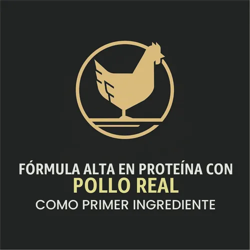 Vista 3 de Purina Pro Plan Comida para perros con alto contenido de proteínas con probióticos, fórmula de mezcla triturada de pollo y arroz - Bolsa de 6 lbs