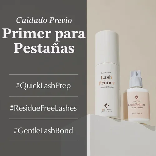 Vista 2 de BL - Imprimación de pestañas para extensiones de pestañas, sin aceite, fuerte retención de poder de unión, acelera el tiempo de aplicación, uso