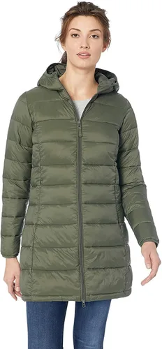 Vista 21 de Amazon Essentials - Abrigo acolchado, ligero y resistente al agua con capucha para mujer, disponible en talla extragrande
