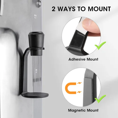 Vista 2 de Aieve WDT Tool Espresso, herramienta de distribución, accesorios de expreso, agitador de café de 10 agujas con soporte para barista