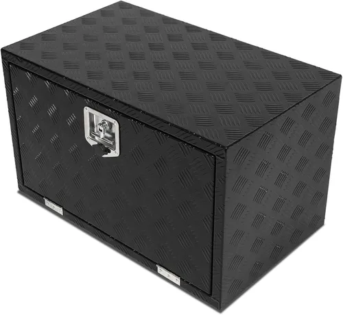 Vista 23 de confote Caja de herramientas chapada en aluminio resistente de 18 x 17 x 18 pulgadas, caja de herramientas para debajo de la carrocería, caja