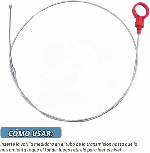 Vista 5 de Bittwee Varilla de nivel de líquido de transmisión para auto, herramienta de nivel de líquido de transmisión automática para tanque de combustible