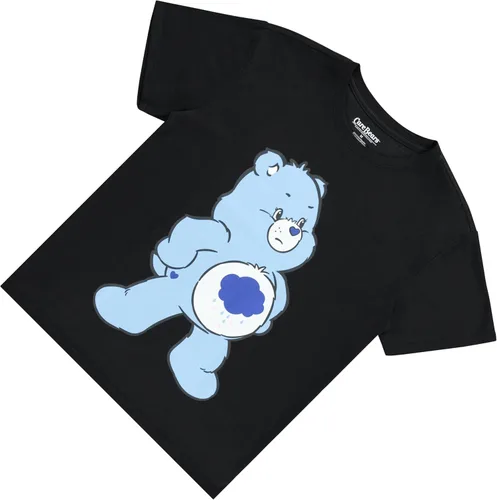 Vista 6 de Care Bears Camisa de moda para mujer - Ropa clásica para mujer - Cheer Friend Funshine Good Luck Tie Dye Tee Negro