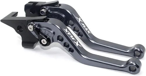 Vista 19 de Para Yamaha Xmax 250 300 400 Xmax X-MAX 250 300 400 motocicleta CNC ajustable embrague palanca de freno de control manijas freno de mano