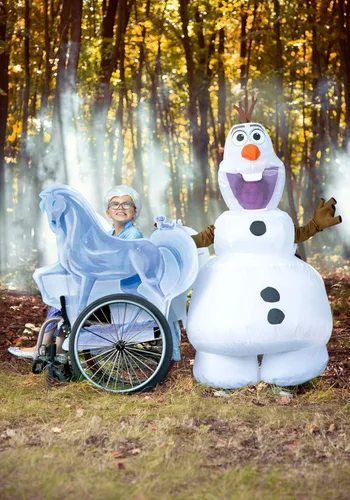 Vista 4 de Frozen Olaf - Disfraz inflable para niños