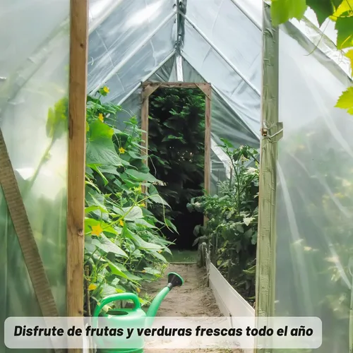 Vista 5 de Láminas de plástico transparente para invernaderos de 6 mil, película de plástico transparente para invernaderos, película de polietileno resistente
