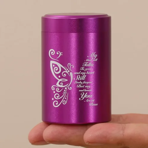 Vista 6 de Mini urnas de cremación de hasta 7 pulgadas cúbicas para cenizas humanas, urnas pequeñas para cenizas, para adultos, machos y mujeres, urnas