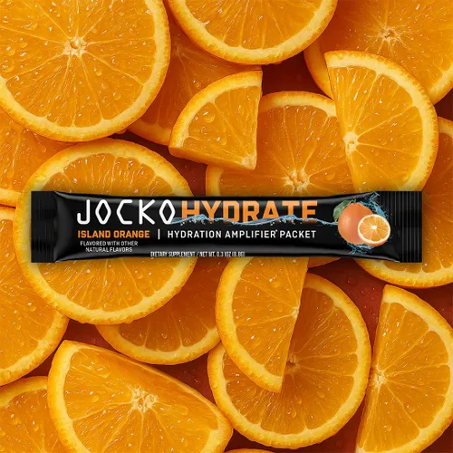 Vista 4 de Jocko Fuel Hydrate - Paquetes de electrolitos en polvo, naranja isla y frambuesa azul, paquetes amplificadores de hidratación para recuperación