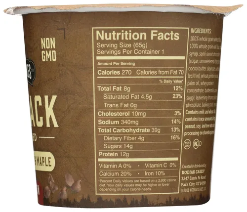 Vista 5 de Kodiak Cakes Pancake On The Go - Bocadillo alto en proteínas, chispas de chocolate y arce, 2.29 onzas