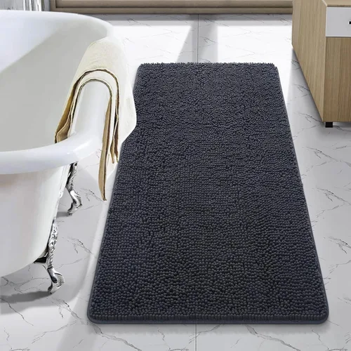 Vista 16 de LOCHAS - Alfombra de baño de lujo lanuda de 24 x 17 pulgadas, color beige