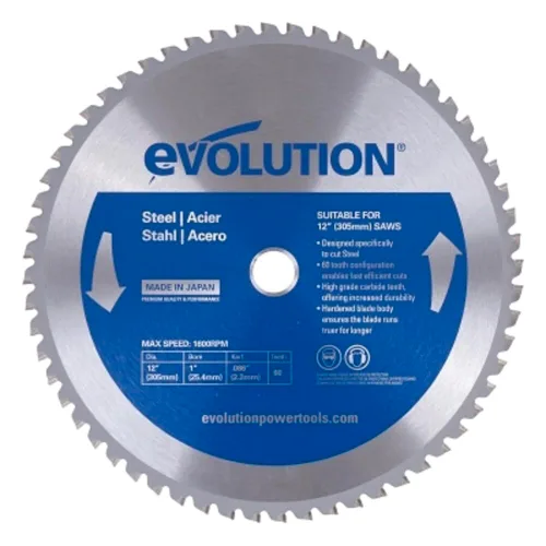 Vista 14 de Evolution Power Tools 5-3/8BLADEST Hoja de sierra de corte de acero, 5-3/8 pulgadas x 30 dientes