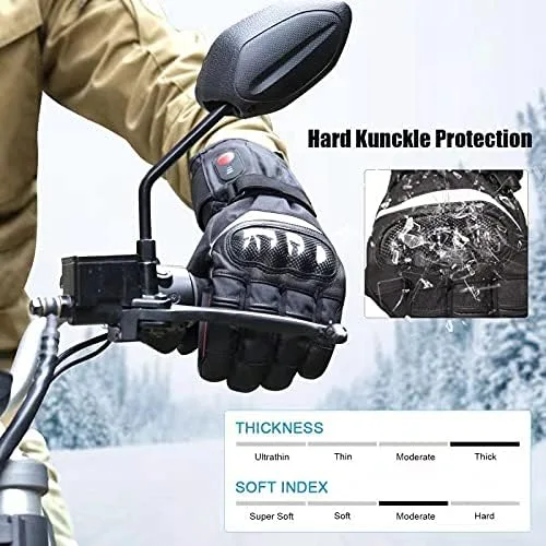 Vista 4 de Savior Heat - Guantes de esquí y snowboard eléctricos calefaccionados, recargables, para hombres y mujeres