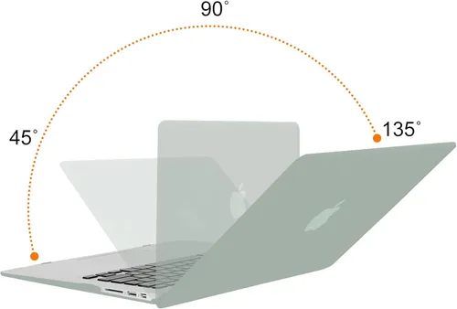 Vista 4 de MOSISO Funda compatible con MacBook Air de 13 pulgadas (modelos: A1466 y A1369, versión anterior 2010-2017), funda protectora de plástico rígido