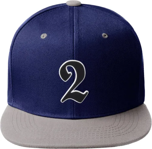 Vista 912 de Daxton Gorra clásica con visera de billete plano con letras del alfabeto inglés antiguo de la A a la Z